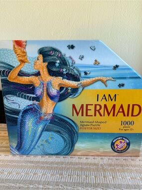 🔥NIB‼️”I AM MERMAID” 1000 pc Poster Size Jigsaw Puzzle by MADD CAPP🧜‍♀️✨✨✨